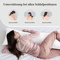 Aisbo obliečka na vankúš na spanie na boku 145x40 cm biela 2 ks – Mäkká obliečka na vankúš z mikrovlákna so zipsom pre spánok na boku 4