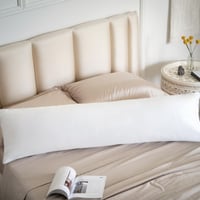 Aisbo obliečka na vankúš na spanie na boku 145x40 cm biela 2 ks – Mäkká obliečka na vankúš z mikrovlákna so zipsom pre spánok na boku 3