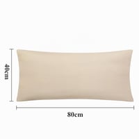Aisbo Obliečka na vankúš 40x80 cm 2 ks – Khaki obliečka z mikrovlákna so zipsom, Oeko-Tex, mäkká a nežehlivá 8