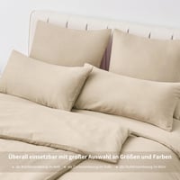 Aisbo Obliečka na vankúš 40x80 cm 2 ks – Khaki obliečka z mikrovlákna so zipsom, Oeko-Tex, mäkká a nežehlivá 2