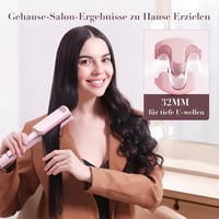 AISEELY 32 mm Hullámosító Hajvasaló - Tripla Hordó Beach Waves Hajgöndörítő, Állítható Hőmérséklet, Hővédelem, Minden Hajtípusra 4