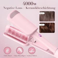AISEELY 32 mm Hullámosító Hajvasaló - Tripla Hordó Beach Waves Hajgöndörítő, Állítható Hőmérséklet, Hővédelem, Minden Hajtípusra 3