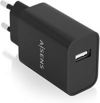 AISENS 10W USB töltő 5V/2A fekete gyors töltés 1