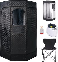 Aisny 1200W Hordozható Szaunakabin Gőzgenerátorral 180cm Időzítő 9 Fokozat 9