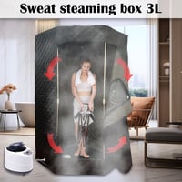 Aisny 1200W Hordozható Szaunakabin Gőzgenerátorral 180cm Időzítő 9 Fokozat 2