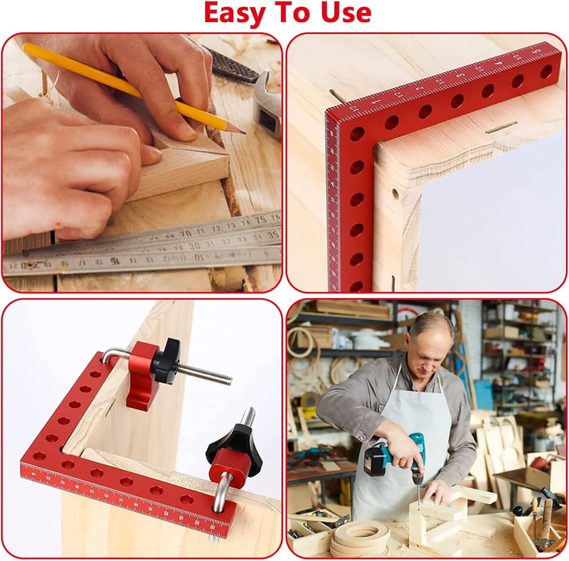 Aisny 4 db 90 fokos szögklemm 14 cm fafaragáshoz és DIY projektekhez