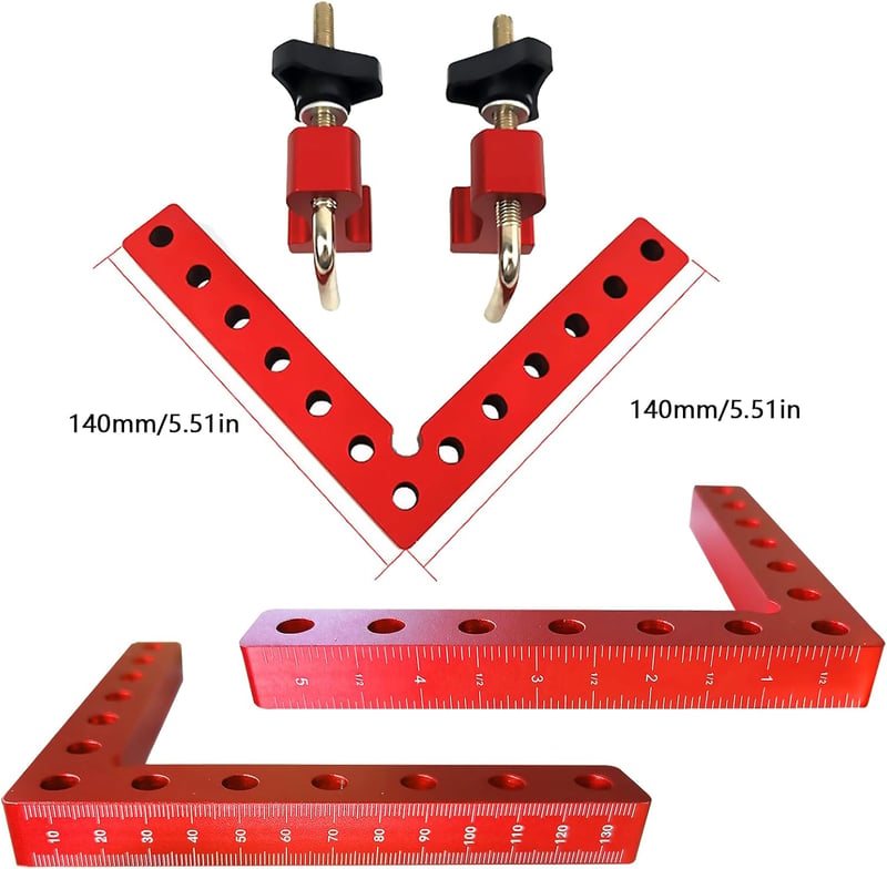 Aisny 4 db 90 fokos szögklemm 14 cm fafaragáshoz és DIY projektekhez