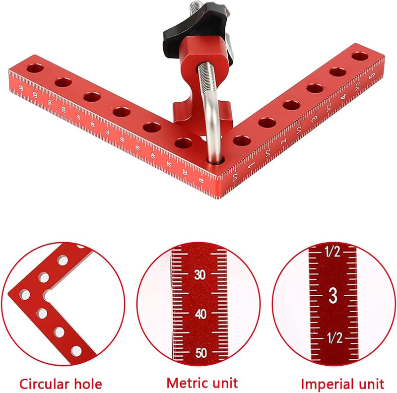 Aisny 4 db 90 fokos szögklemm 14 cm fafaragáshoz és DIY projektekhez