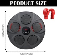 Aisny Bluetooth Zenés Boxgép - 9 Módú Fali Edzőeszköz RGB Világítással, Állítható Boxzsák Férfiaknak és Nőknek, Erőnlét Fejlesztéshez és Fog 5