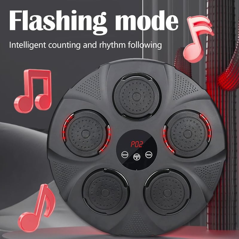 Aisny Bluetooth Zenés Boxgép - 9 Módú Fali Edzőeszköz RGB Világítással, Állítható Boxzsák Férfiaknak és Nőknek, Erőnlét Fejlesztéshez és Fog