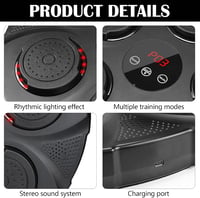 Aisny Bluetooth Zenés Boxgép - 9 Módú Fali Edzőeszköz RGB Világítással, Állítható Boxzsák Férfiaknak és Nőknek, Erőnlét Fejlesztéshez és Fog 6