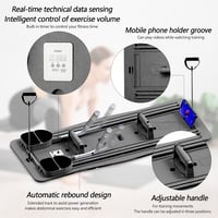 Aisny Összecsukható Pilates Reformer Pad LED Számlálóval - Multifunkciós Edzőpad Automata Visszarúgással és Állítható Fogantyúval, Rózsaszín 4