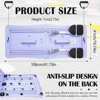 Aisny Összecsukható Pilates Reformer Pad LED Számlálóval - Multifunkciós Edzőpad Automata Visszarúgással és Állítható Fogantyúval, Rózsaszín 7