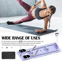 Aisny Összecsukható Pilates Reformer Pad LED Számlálóval - Multifunkciós Edzőpad Automata Visszarúgással és Állítható Fogantyúval, Rózsaszín 3