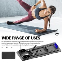 Aisny Összecsukható Pilates Reformer Pad LED Számlálóval - Multifunkciós Edzőpad Automata Visszarúgással és Állítható Fogantyúval, Rózsaszín 3