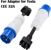 Aisny Tesla adapter 32A CEE 3 pólusú töltőkábel Model S/3/X/Y 220-250V 9