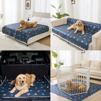 Aitmexcn 2 bucăți Scutece lavabile pentru câini, covorașe super-absorbante pentru căței 121x121 cm 6