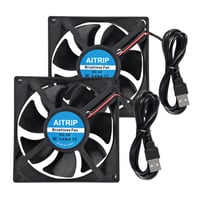 AITRIP Ventilator USB 80mm 5V fără perii 8025 80x25mm DIY PC Carcasă Imprimantă 3D CPU Cooler Radiator 2 buc 1