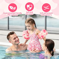 AivaToba plávacie rukávy pre deti, penová pomôcka na plávanie s dvojitým nadľahčením pre deti od 1 do 6 rokov, odporúčaná hmotnosť 11–20 kg, na učenie plávania 7