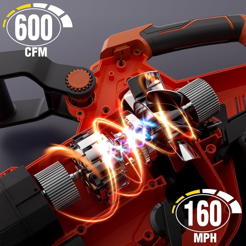 AIVOLT 40V akkumulátoros lombszívó és fúvó 8000mAh 40L gyűjtőtáskával