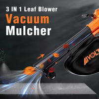 AIVOLT 40V akkumulátoros lombszívó és fúvó 8000mAh 40L gyűjtőtáskával 5