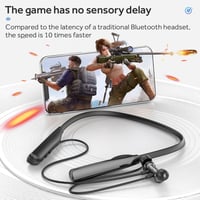 AIYIBEN Y10 Bluetooth 5.2 slúchadlá na krk s mikrofónom, 100-hodinová výdrž batérie, LED indikátor nabíjania, bezdrôtové in-ear slúchadlá s potlačením hluku na behanie 6