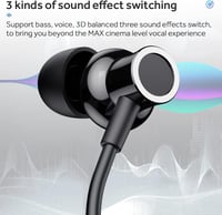 AIYIBEN Y10 Bluetooth 5.2 slúchadlá na krk s mikrofónom, 100-hodinová výdrž batérie, LED indikátor nabíjania, bezdrôtové in-ear slúchadlá s potlačením hluku na behanie 2