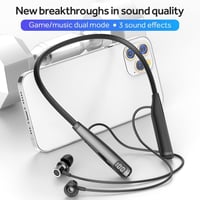 AIYIBEN Y10 Bluetooth 5.2 slúchadlá na krk s mikrofónom, 100-hodinová výdrž batérie, LED indikátor nabíjania, bezdrôtové in-ear slúchadlá s potlačením hluku na behanie 3