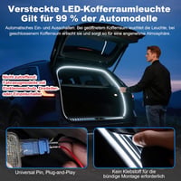 Aiyomi 4m LED autó csomagtartó világítás szenzorral fehér 4