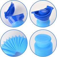 AIYONG 750ml Összecsukható Hordozható Vizelettartály Utazáshoz Autóhoz Kempinghez - Blue 4