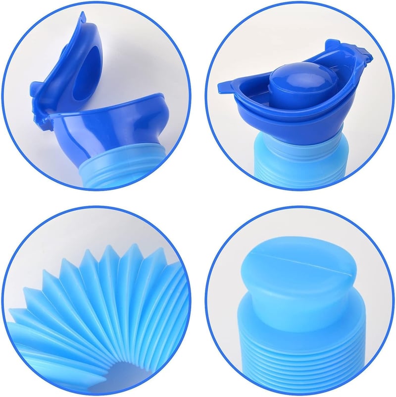 AIYONG 750ml Összecsukható Hordozható Vizelettartály Utazáshoz Autóhoz Kempinghez - Blue