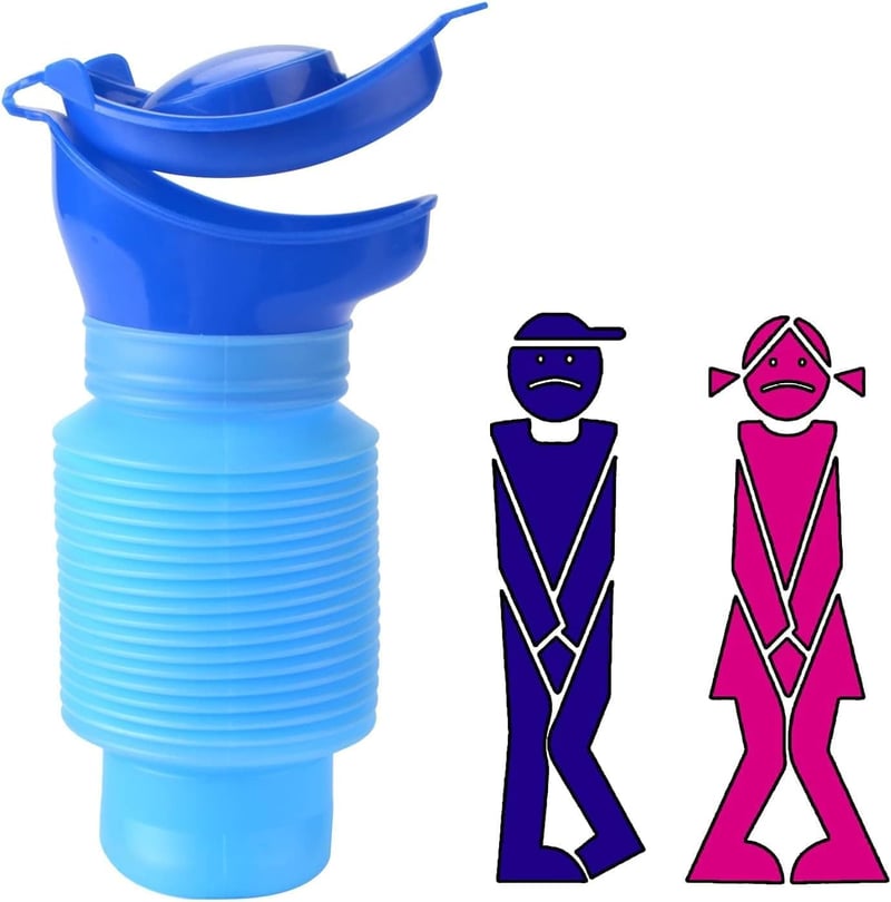 AIYONG 750ml Összecsukható Hordozható Vizelettartály Utazáshoz Autóhoz Kempinghez - Blue