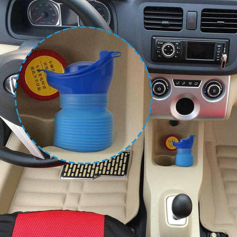 AIYONG 750ml Összecsukható Hordozható Vizelettartály Utazáshoz Autóhoz Kempinghez - Blue