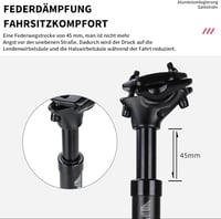 aiyraa Rugós Nyeregcső 27.2 30.9 31.6mm MTB E-bike Trekking Kerékpárhoz 2
