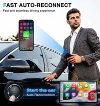 AIZEO Bežični CarPlay Adapter - Brzi prijelaz s žičanog na bežični CarPlay, Plug and Play, Kompatibilan s iPhone iOS 10+ 4