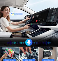 AIZEO Bežični CarPlay Adapter - Brzi prijelaz s žičanog na bežični CarPlay, Plug and Play, Kompatibilan s iPhone iOS 10+ 5