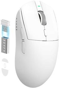 AJAZZ AJ139 PRO X Ultraľahká Bezdrôtová Herná Myš, 59g, 26000 DPI, Programovateľné Tlačidlá, 200 Hodín Výdrž Batérie, Biela 1