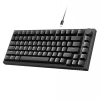 Tastatură mecanică cu fir AJAZZ AK820, 75% TKL, switch-uri roșii Hot Swap, control volum CNC, taste PBT, PC/Win/MAC - Negru 1