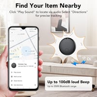 Ajblg Android Smart Tag Bluetooth nyomkövető – Google Saját eszköz kompatibilis, IP68, fekete – 4 db 4