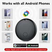 Ajblg Android Smart Tag Bluetooth nyomkövető – Google Saját eszköz kompatibilis, IP68, fekete – 4 db 2