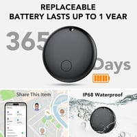 Ajblg Android Smart Tag Bluetooth nyomkövető – Google Saját eszköz kompatibilis, IP68, fekete – 4 db 6
