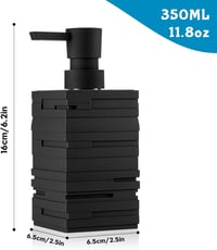 AJEUNGAIN Modern Szappanadagoló Fekete Fa Konyhai és Fürdőszobai Pumpás Diszpenzser 4