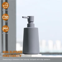 AJEUNGAIN Modern Szappanadagoló Szürke Műanyag Konyhai Fürdőszobai Pumpás Diszpenzser - Flüssigpumpe, Grey 7