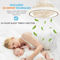 Stropný ventilátor so svetlom AJZXQM 75W LED, rotácia 360°, čierny, s diaľkovým ovládaním a ovládaním cez aplikáciu, tichý, reverzibilný, 6 rýchlostí 4