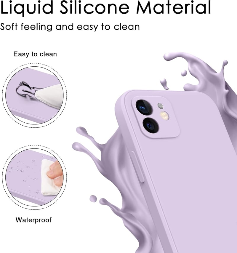 AK 2 db Folyékony Szilikon iPhone 12 Tok - Mikroszálas Bélésű Prémium Védőtok, Pontos Nyílásokkal, iPhone 12 (2020) 6,1" Készülékhez

AI: I'