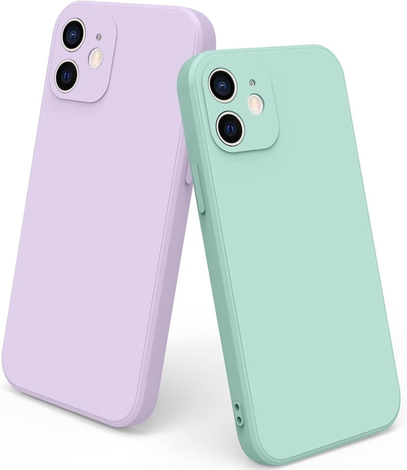 AK 2 db Folyékony Szilikon iPhone 12 Tok - Mikroszálas Bélésű Prémium Védőtok, Pontos Nyílásokkal, iPhone 12 (2020) 6,1" Készülékhez

AI: I'