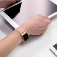 AK Elasztikus Nylon Szíj Fitbit Charge 3/4 Okoskarkötőhöz - Állítható, Könnyű, Kényelmes Sportpánt Férfiaknak és Nőknek, Rózsaszín 5