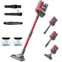 Akitas V10 bežični usisavač 30V 450W, vrijeme rada 50 minuta, 3 razine usisne snage, motor bez četkica, ručni i štapni usisavač, za tepihe i 1