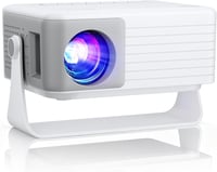 AKIYO O1 Hordozható Mini Projektor 720P Natív/1080P Támogatással, 120" Vetítés, Zoom Funkcióval, HDMI/USB Csatlakozás, Okostelefonnal Kompat 1