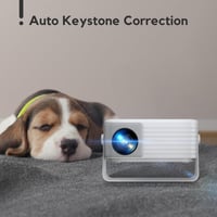 AKIYO O1 Hordozható Mini Projektor 720P Natív/1080P Támogatással, 120" Vetítés, Zoom Funkcióval, HDMI/USB Csatlakozás, Okostelefonnal Kompat 4